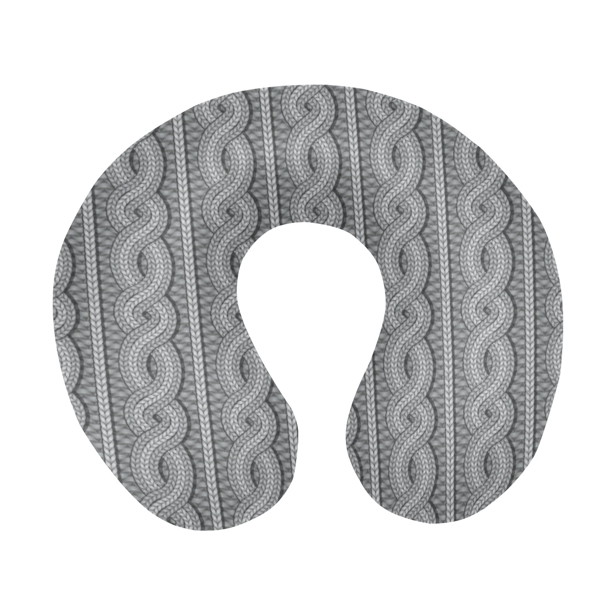 Cable Knit Pattern Print Design 01 U-Shaped Travel Neck Pillow