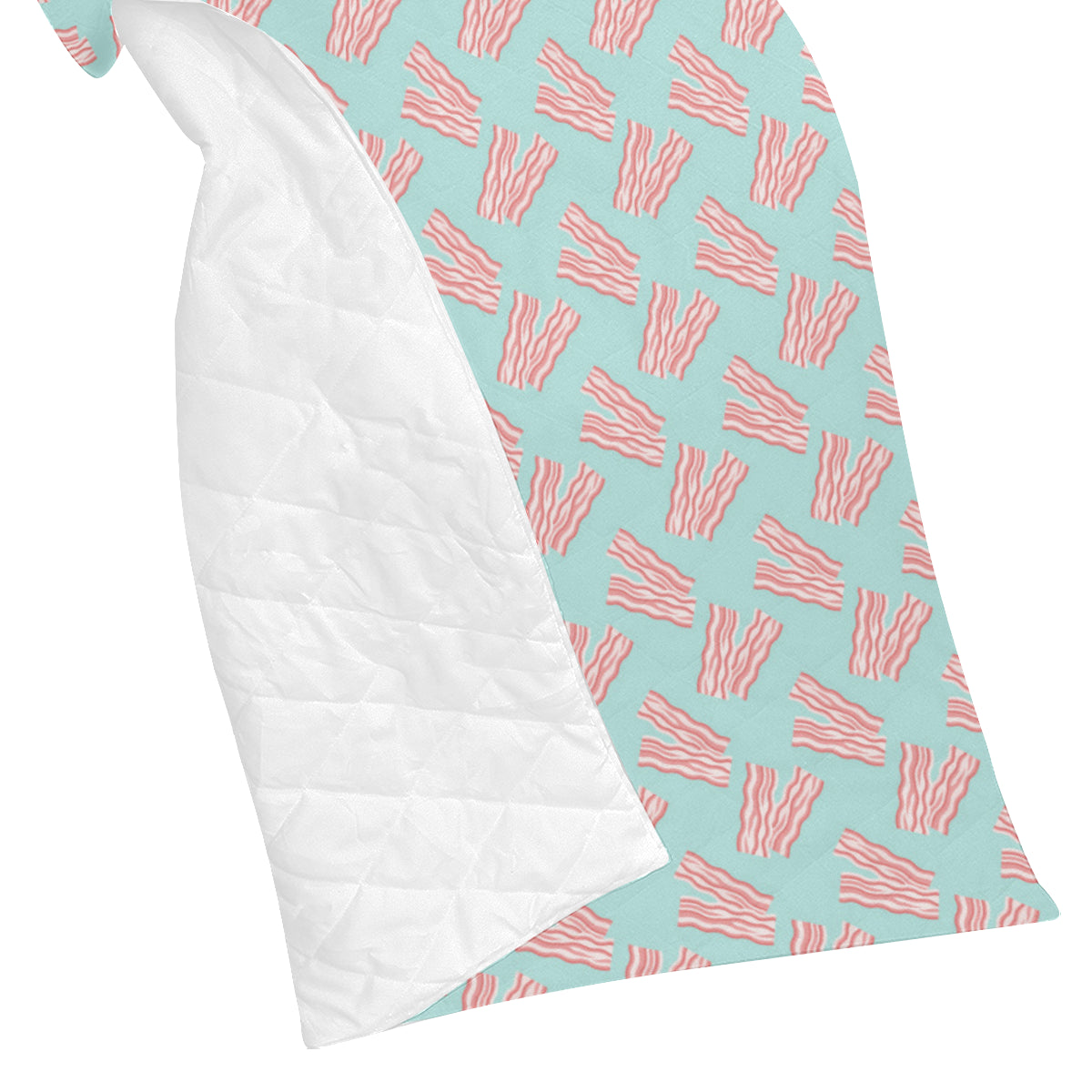Bacon Pattern Print Design 04 Premium Quilt