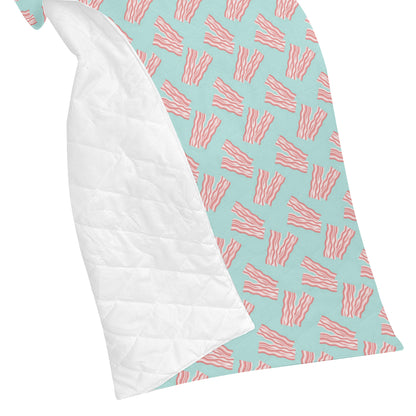 Bacon Pattern Print Design 04 Premium Quilt