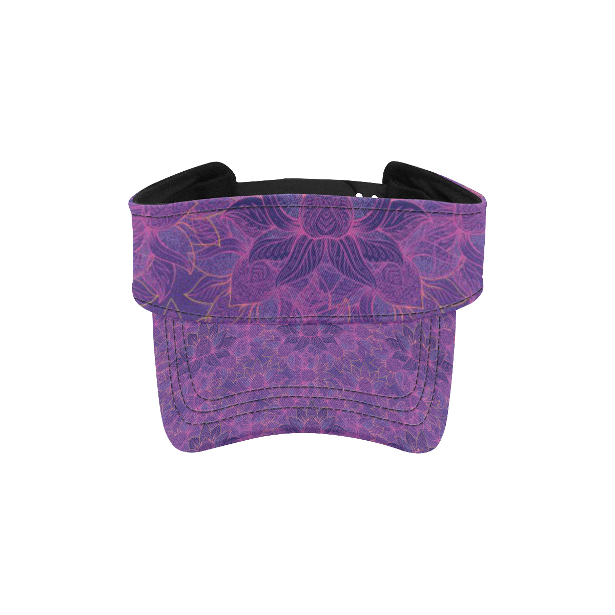 Bohemian Lotus Mandala Style Unisex Sun Visor