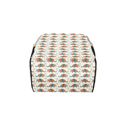 Armadillo Pattern Print Design 01 Diaper Bag Backpack