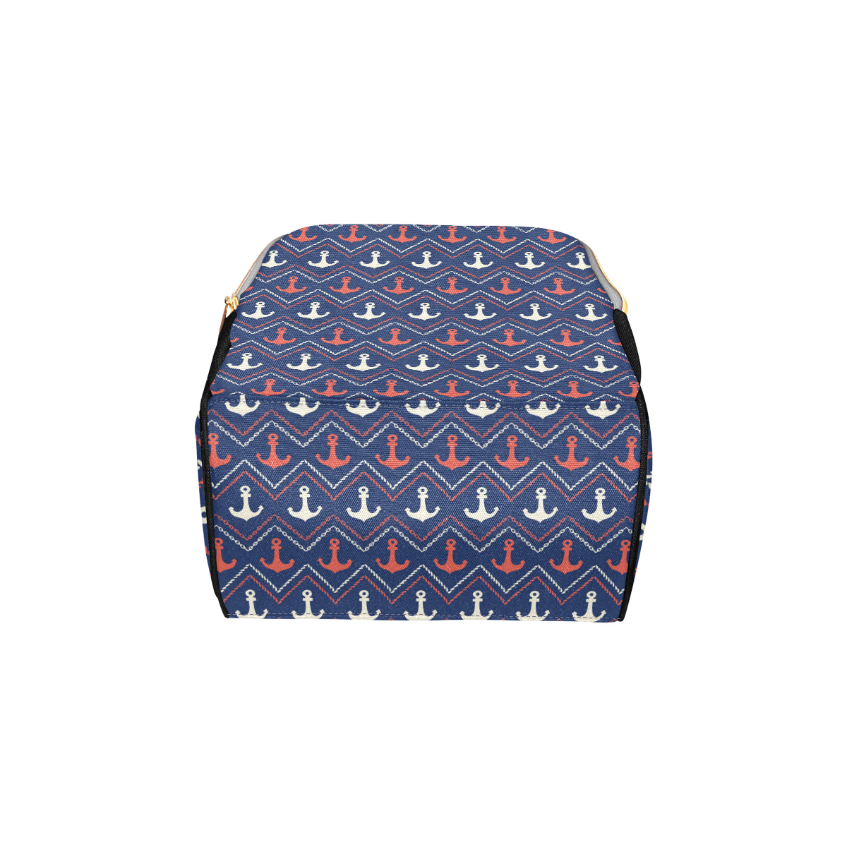 Anchor Pattern Print Design 07 Diaper Bag Backpack