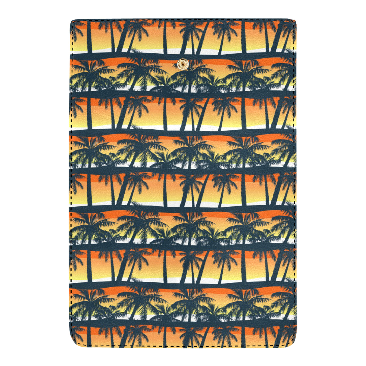 Palm Tree Pattern Print Design PT011 Women's Trifold Wallet