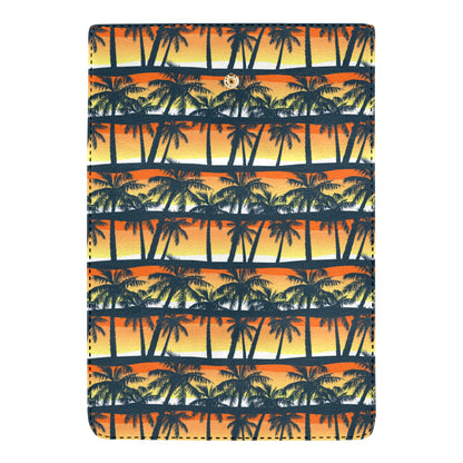 Palm Tree Pattern Print Design PT011 Women's Trifold Wallet