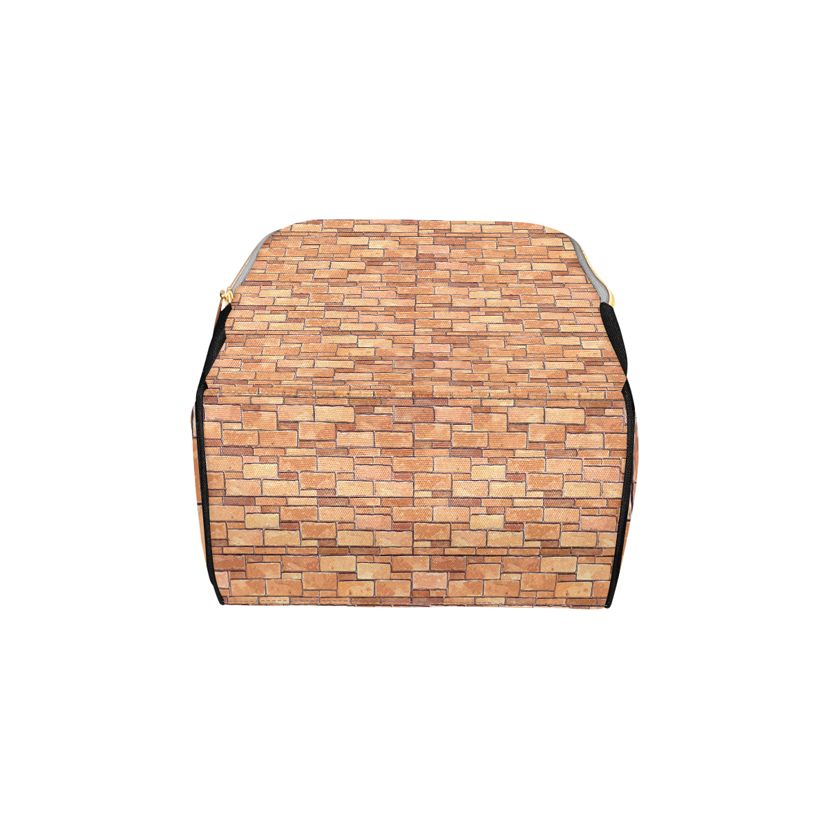 Brick Pattern Print Design 01 Diaper Bag Backpack