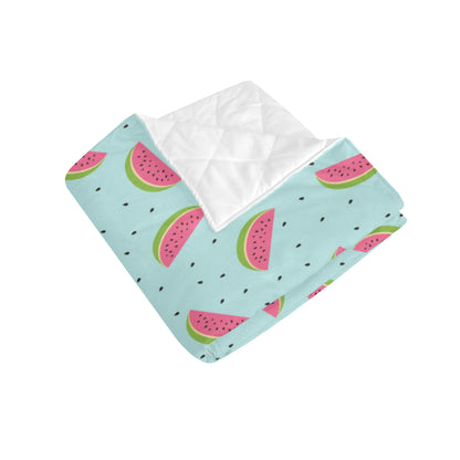 Watermelon Pattern Print Design WM06 Premium Quilt