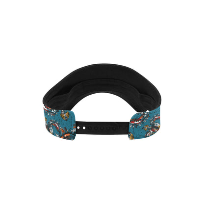 Sea Turtle Tribal Colorful Hand Drawn Unisex Sun Visor