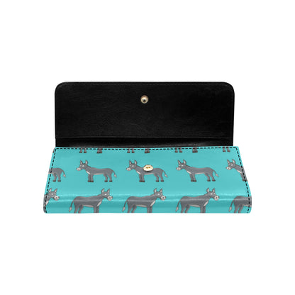 Donkey Pattern Print Design 01 Women's Trifold Wallet