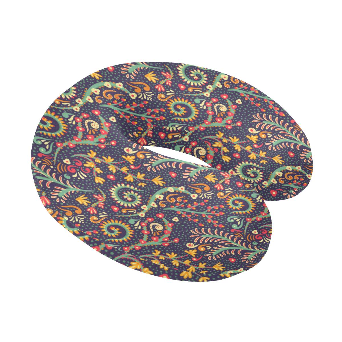 Bohemian Pattern Print Design 08 U-Shaped Travel Neck Pillow