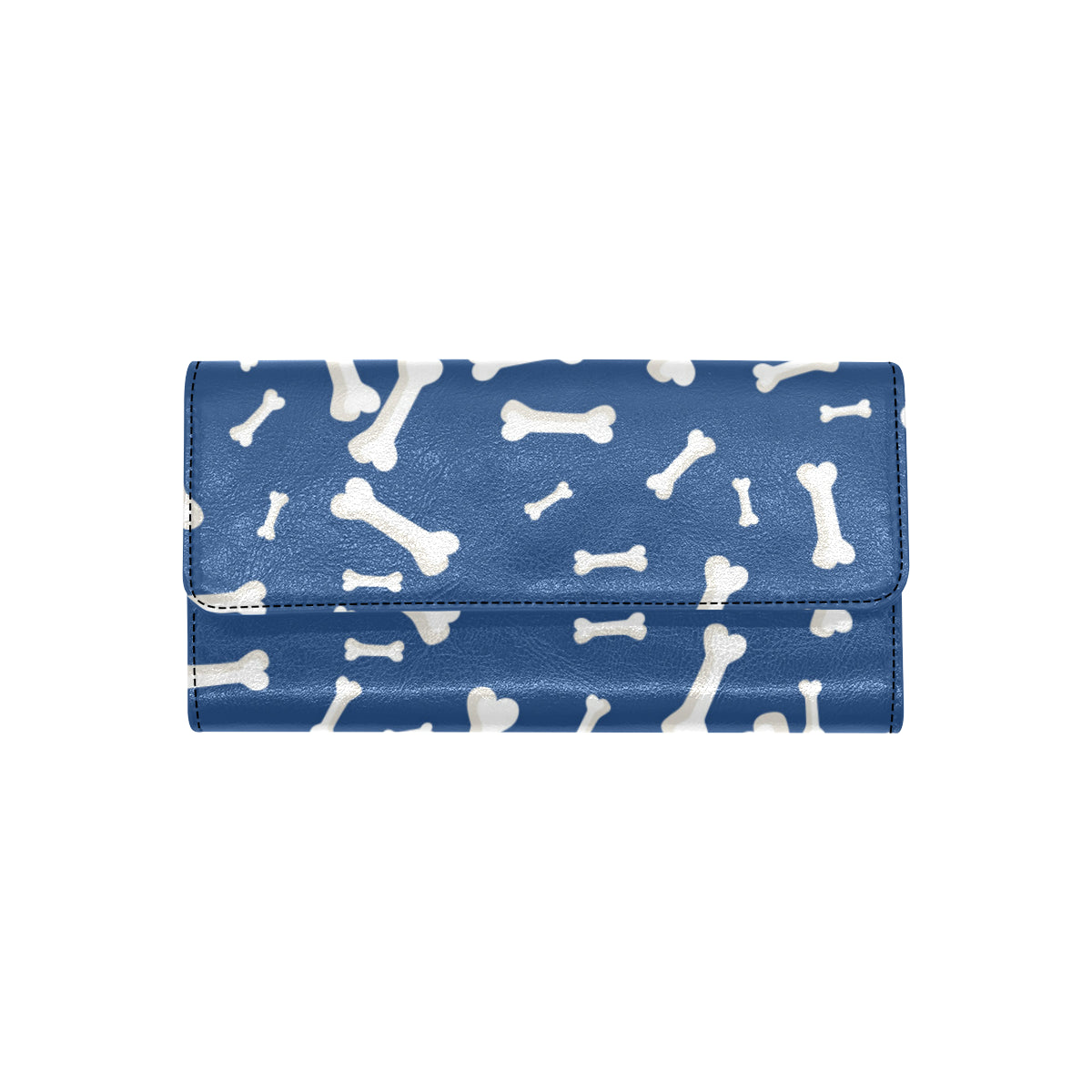 Dog Bone Pattern Print Design 03 Women's Trifold Wallet