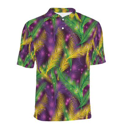Mardi Gras Pattern Print Design 09 Men Polo Shirt