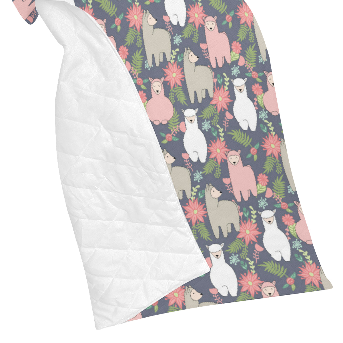Alpaca Pattern Print Design 03 Premium Quilt