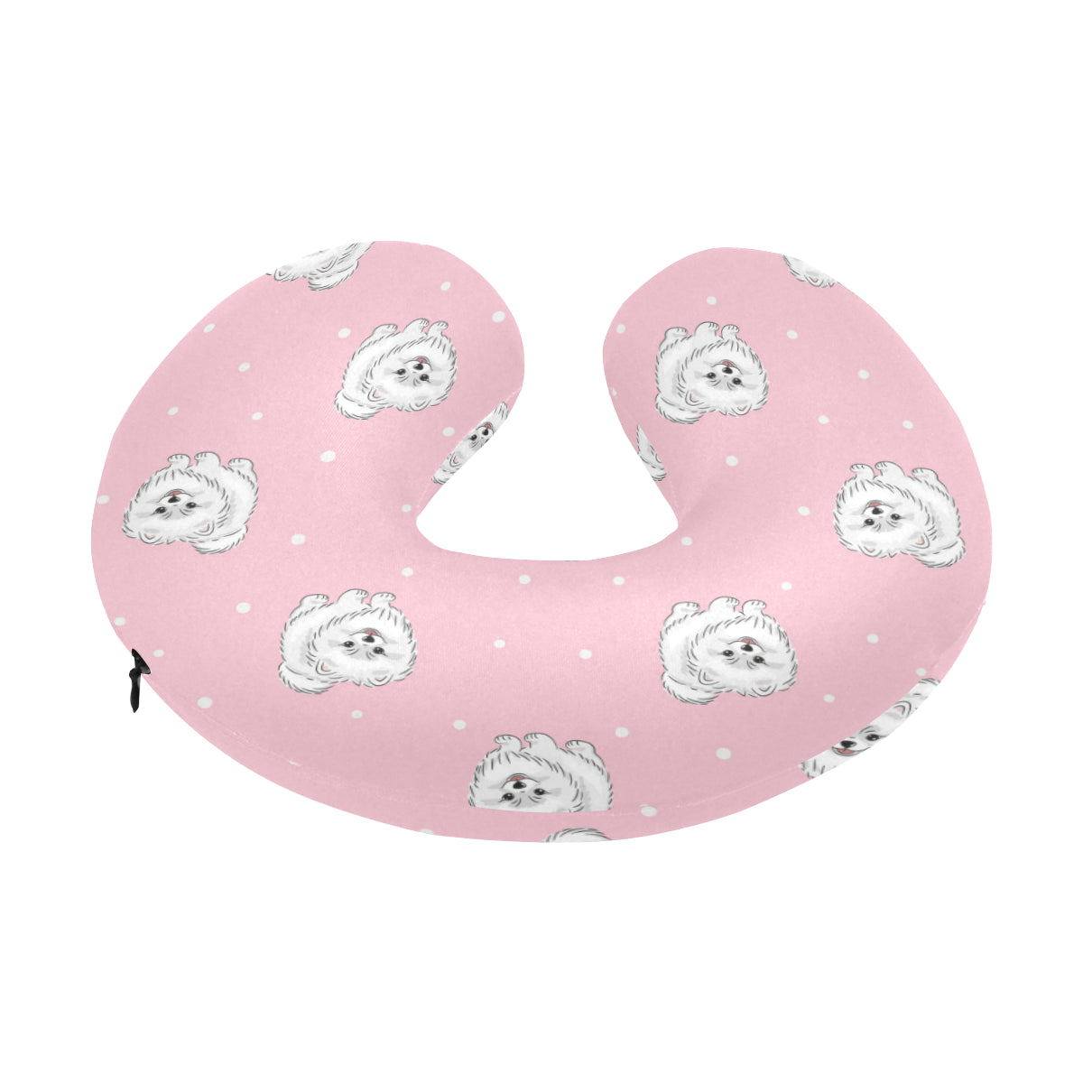 Pomeranians Pattern Print Design A02 U-Shaped Travel Neck Pillow