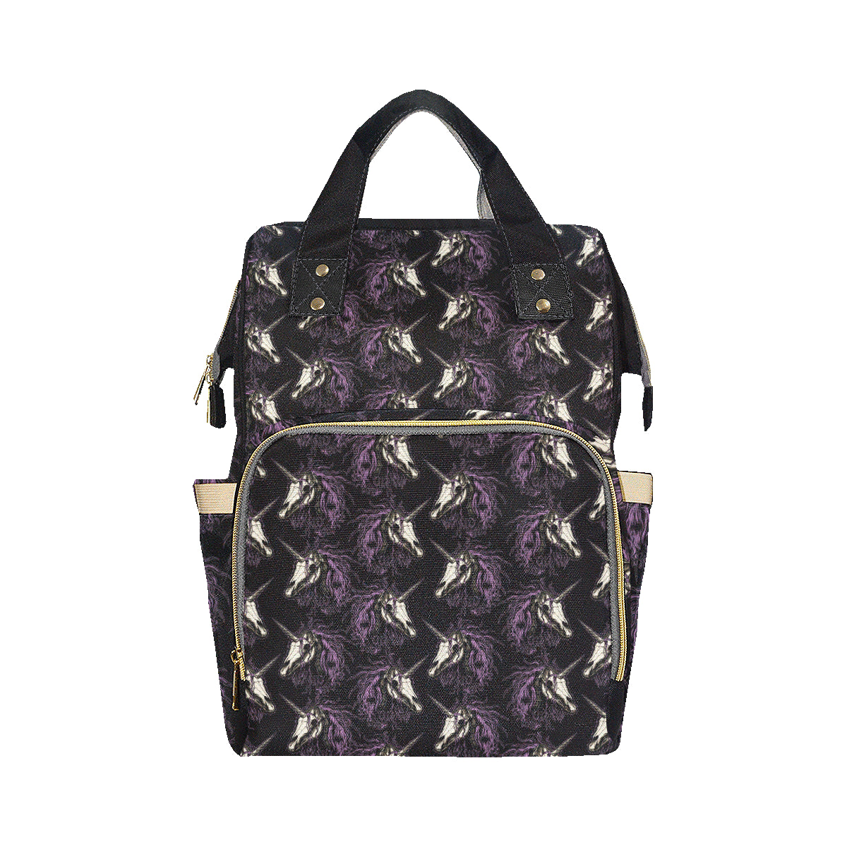 Unicorn Skull head Diaper Bag Backpack