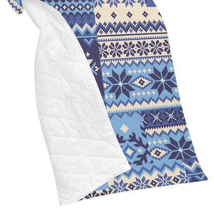 Nordic Pattern Print Design A04 Premium Quilt