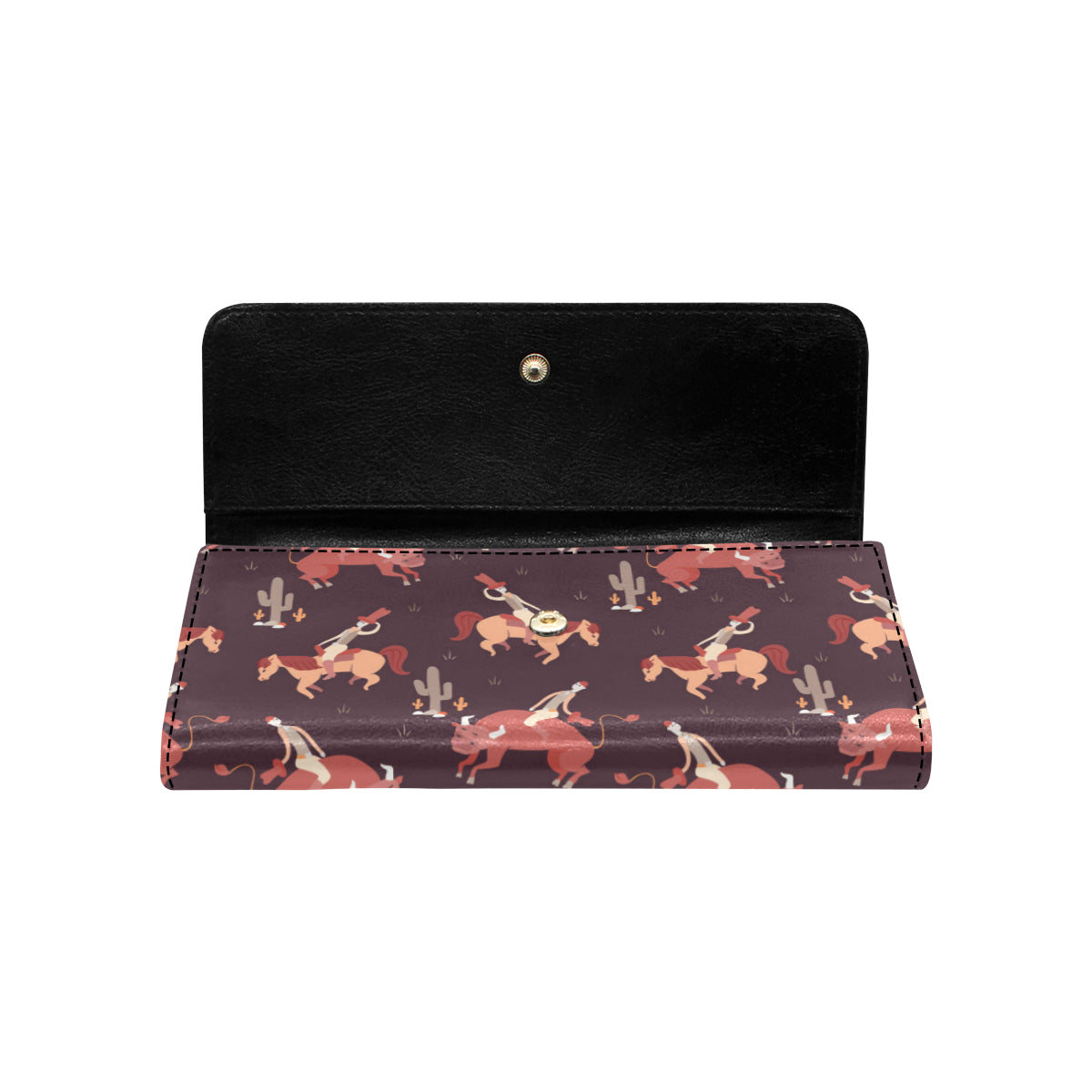 Rodeo Pattern Print Design A01 Women's Trifold Wallet