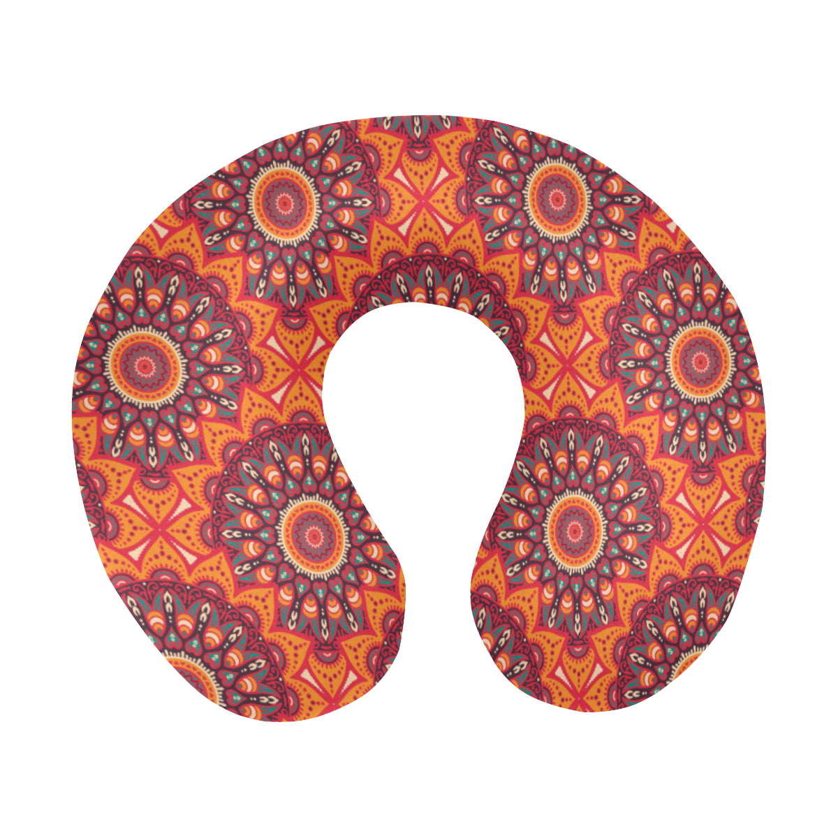 Bohemian Pattern Print Design 04 U-Shaped Travel Neck Pillow