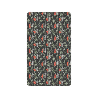 Aloha Palm Tree Design Themed Print Rubber Doormat