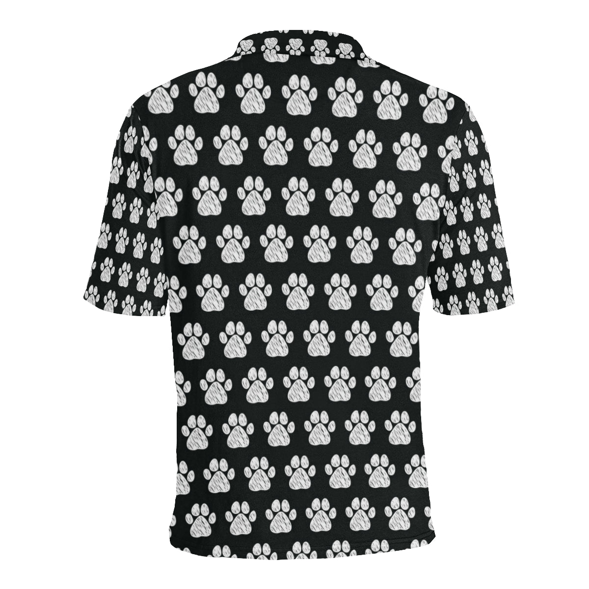 Paw Pattern Print Design A02 Men Polo Shirt