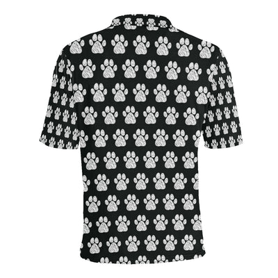 Paw Pattern Print Design A02 Men Polo Shirt