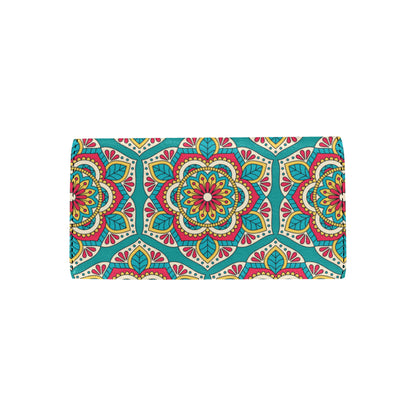 Mandala Pattern Print Design 03 Women's Trifold Wallet