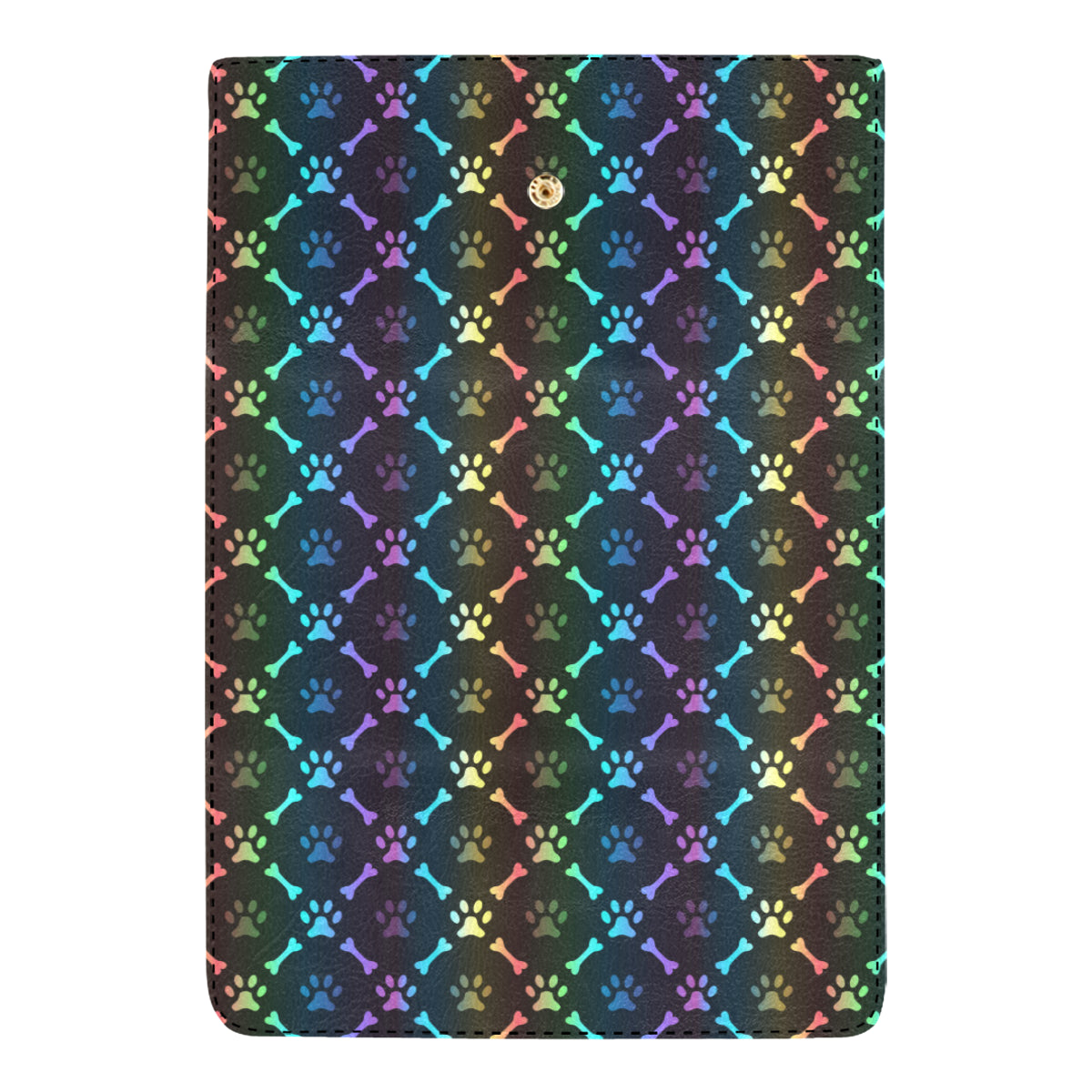 Paw Rainbow Pattern Print Design A01 Women's Trifold Wallet