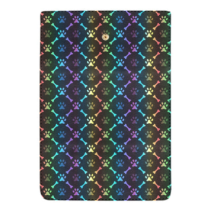 Paw Rainbow Pattern Print Design A01 Women's Trifold Wallet