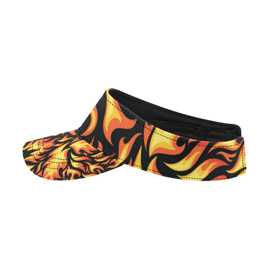 Flame Fire Design Pattern Unisex Sun Visor