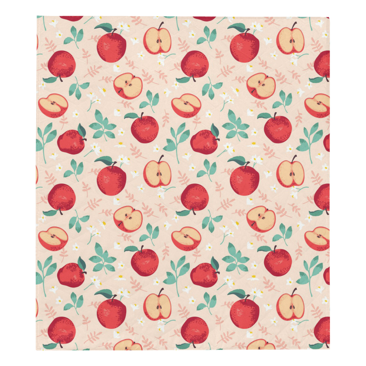 Apple Pattern Print Design AP06 Premium Quilt