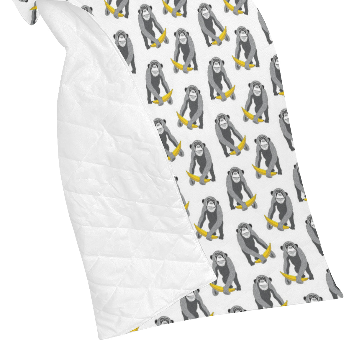 Chimpanzee Pattern Print Design 05 Premium Quilt