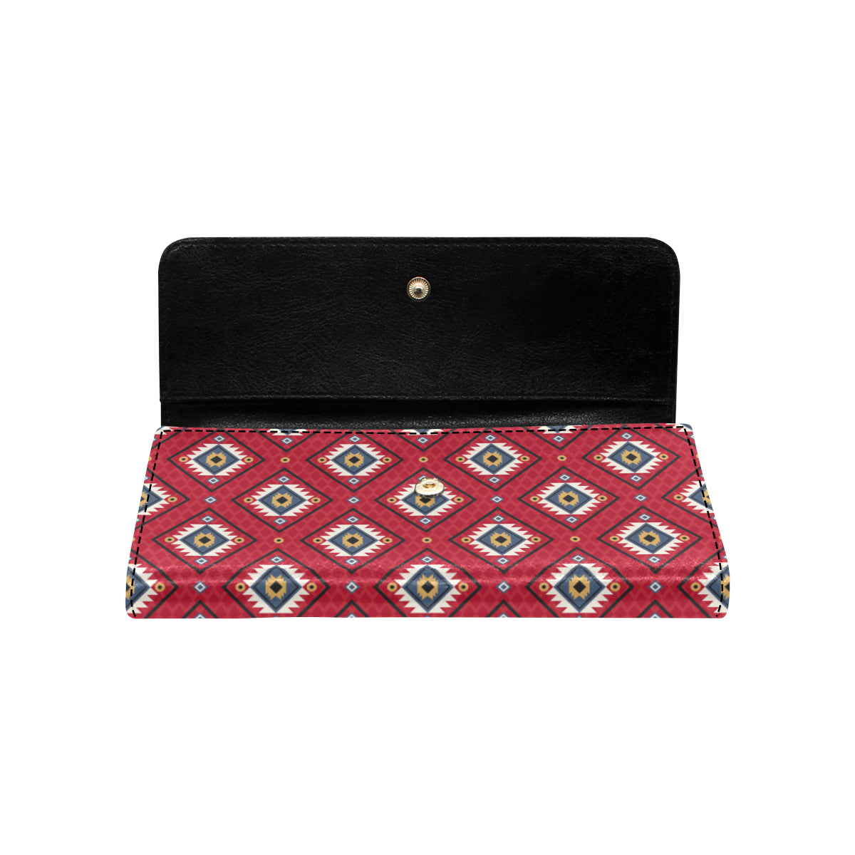 Aztec Pattern Print Design 10 Women's Trifold Wallet