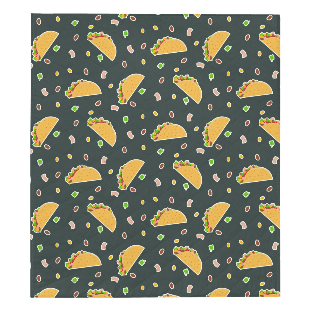 Taco Pattern Print Design TC02 Premium Quilt