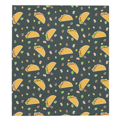Taco Pattern Print Design TC02 Premium Quilt