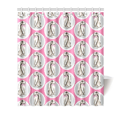 Rabbit Pattern Print Design RB019 Shower Curtain