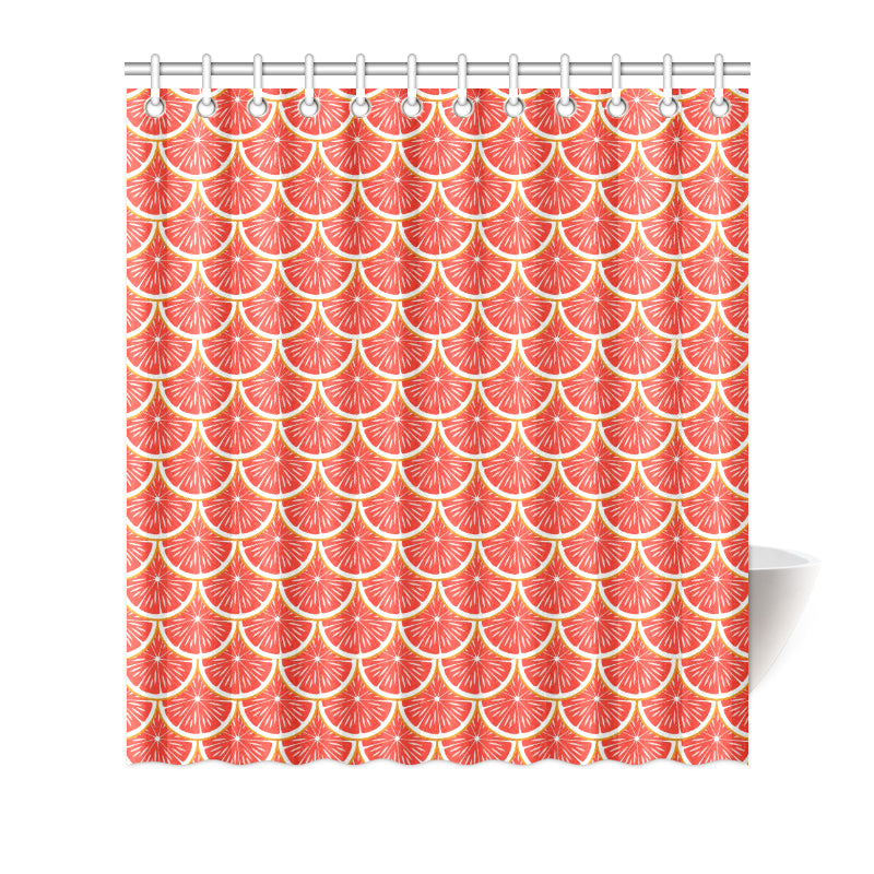 Grapefruit Pattern Print Design GF07 Shower Curtain