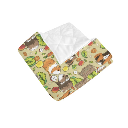 Guinea Pig Pattern Print Design 02 Premium Quilt