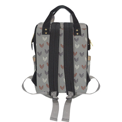Chicken Pattern Print Design 01 Diaper Bag Backpack