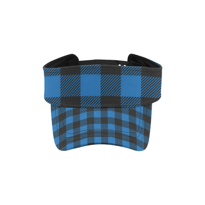 Buffalo check Blue Pattern Print Design 03 Unisex Sun Visor