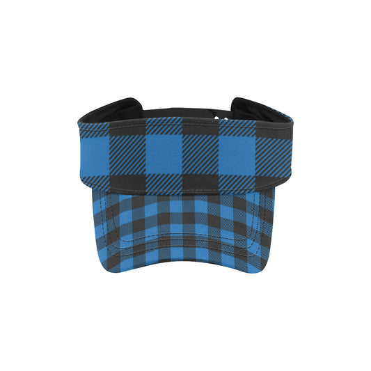 Buffalo check Blue Pattern Print Design 03 Unisex Sun Visor