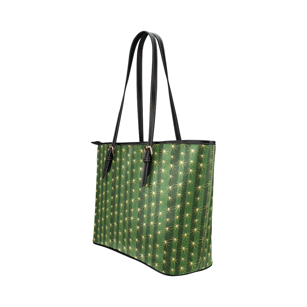 Cactus Skin Print Pattern Leather Tote Bag