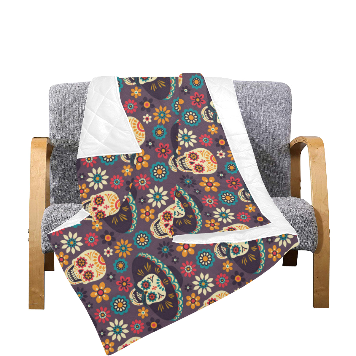 sugar skull Maxican Pattern Premium Quilt