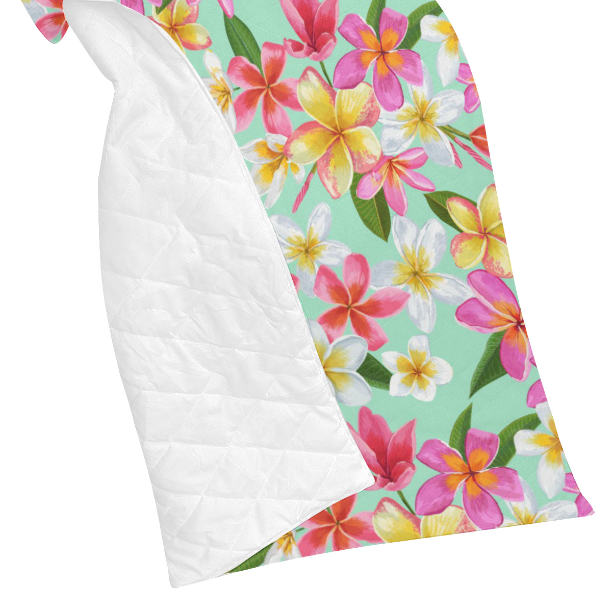 Plumeria Pattern Print Design PM014 Premium Quilt