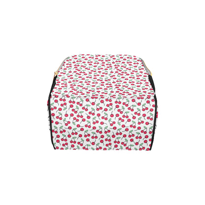 Cherry Pattern Print Design 03 Diaper Bag Backpack