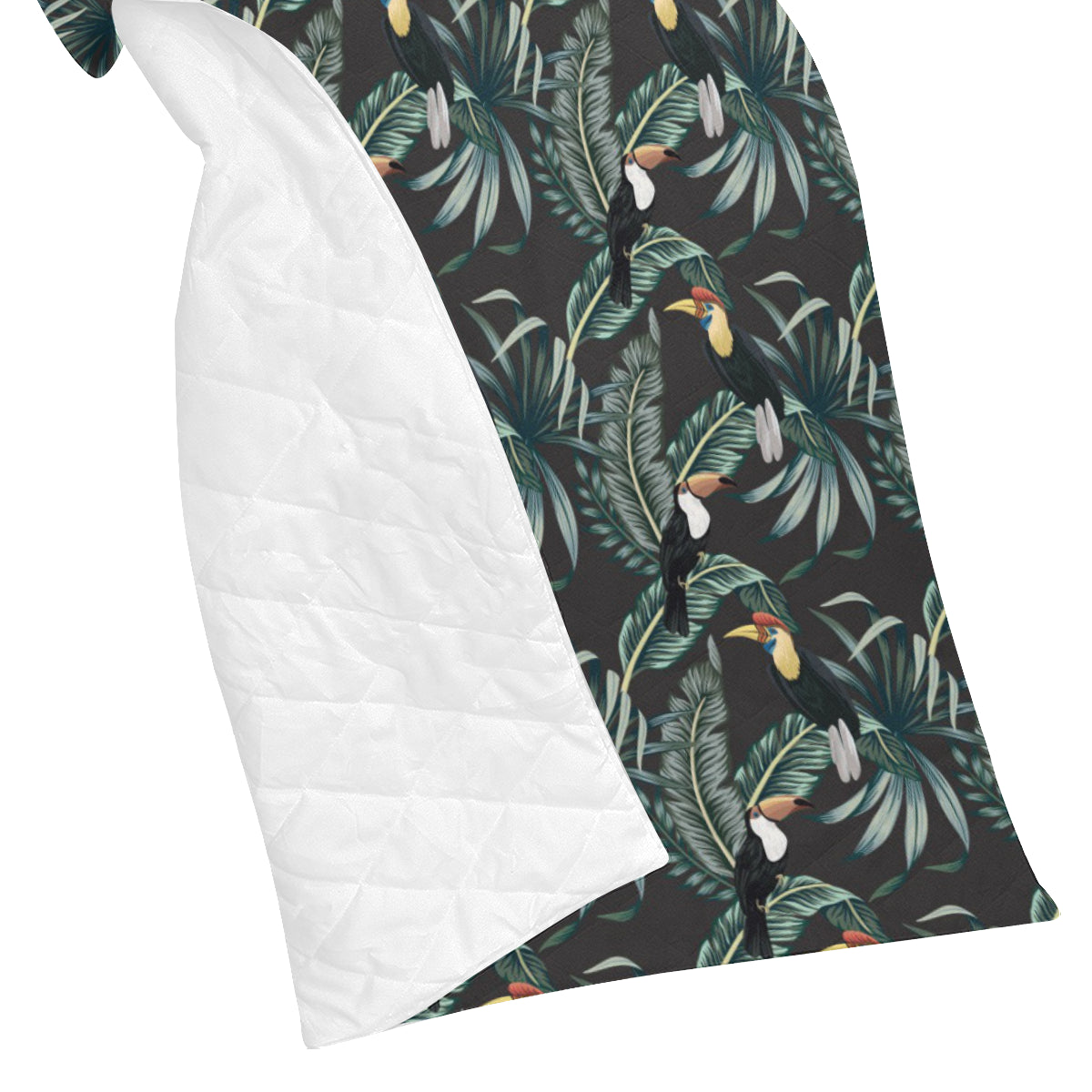 Rainforest Pattern Print Design RF06 Premium Quilt