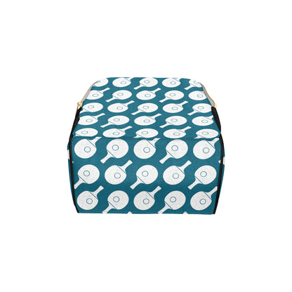 Ping Pong Pattern Print Design A02 Diaper Bag Backpack
