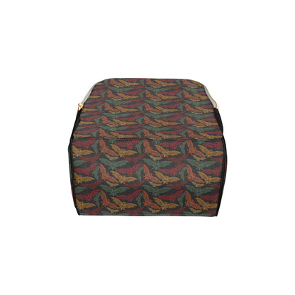 Bat Tribal Pattern Print Design 03 Diaper Bag Backpack