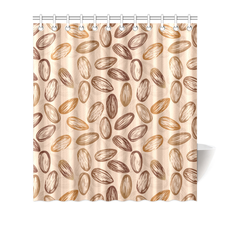 Almond Pattern Print Design 02 Shower Curtain