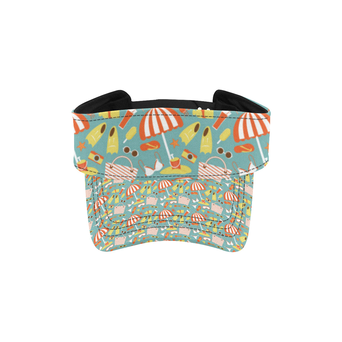 Beach Scene Pattern Print Design 02 Unisex Sun Visor