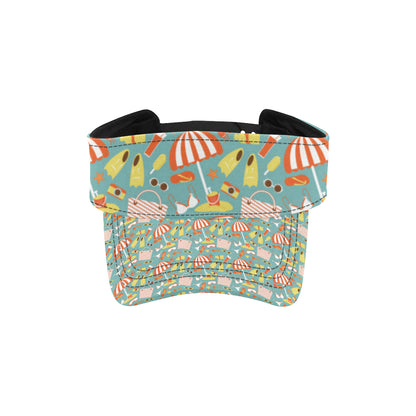 Beach Scene Pattern Print Design 02 Unisex Sun Visor