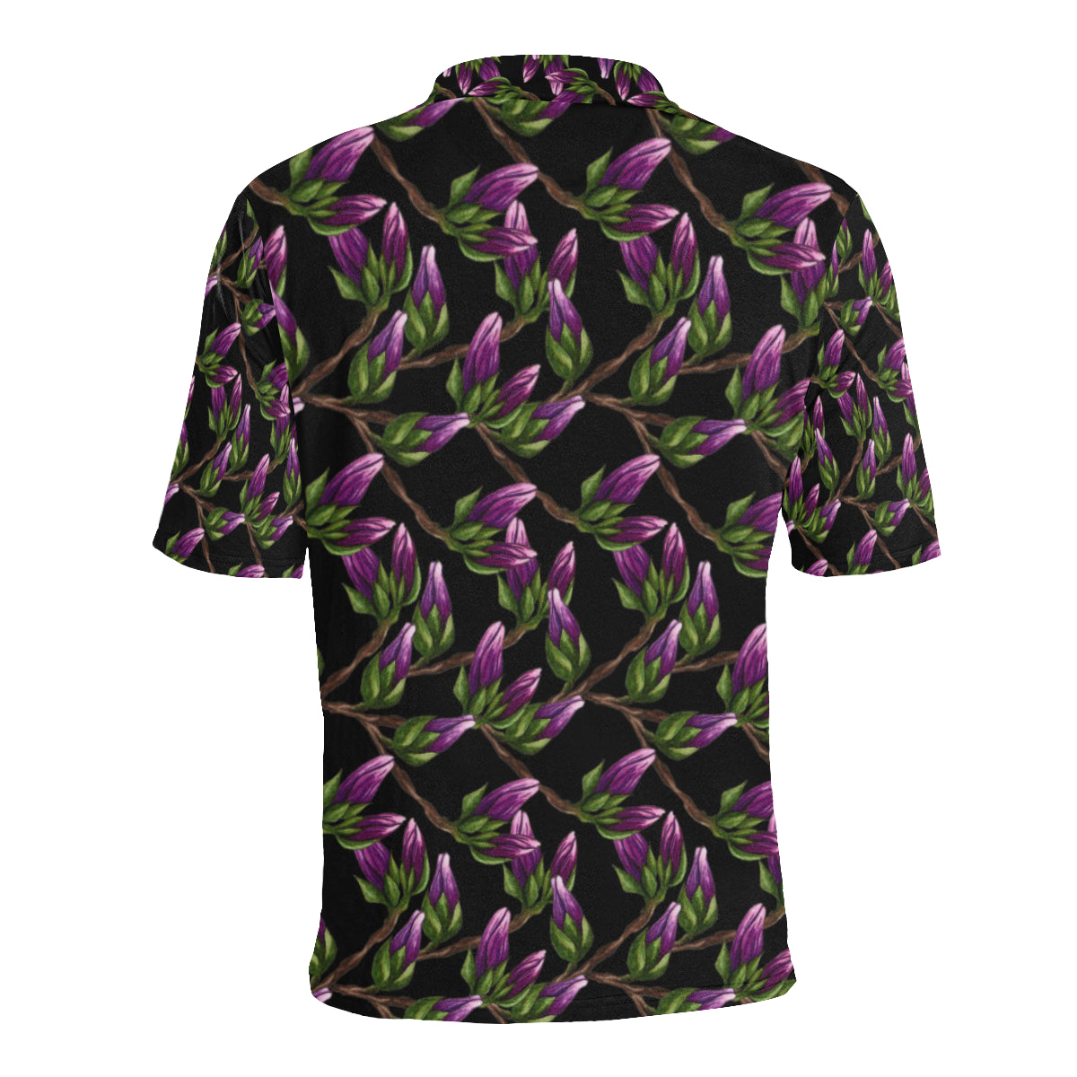 Magnolia Pattern Print Design MAG010 Men Polo Shirt
